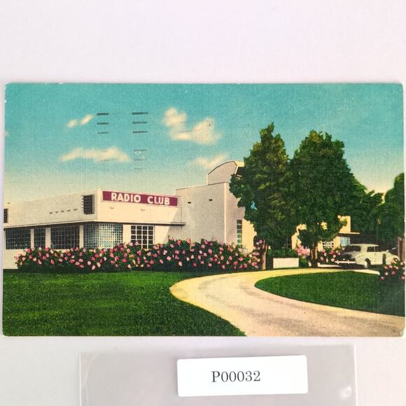 Vtg Linen Postcard The Radio Night Club Restaurant Fort Lauderdale Florida 1951 - Picture 1 of 2